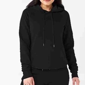 WOMEN'S LONG SLEEVE HOODIE SIZE LARGE BLACK TEK GEAR